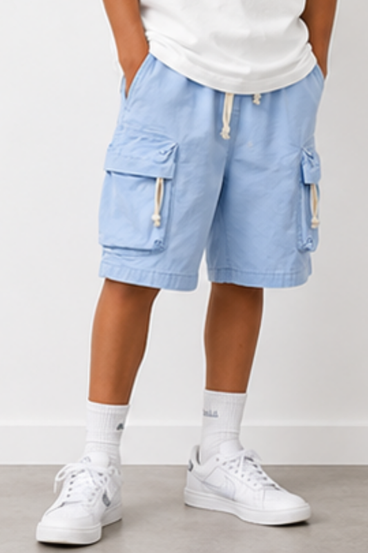 Cargo Shorts Celeste Kids