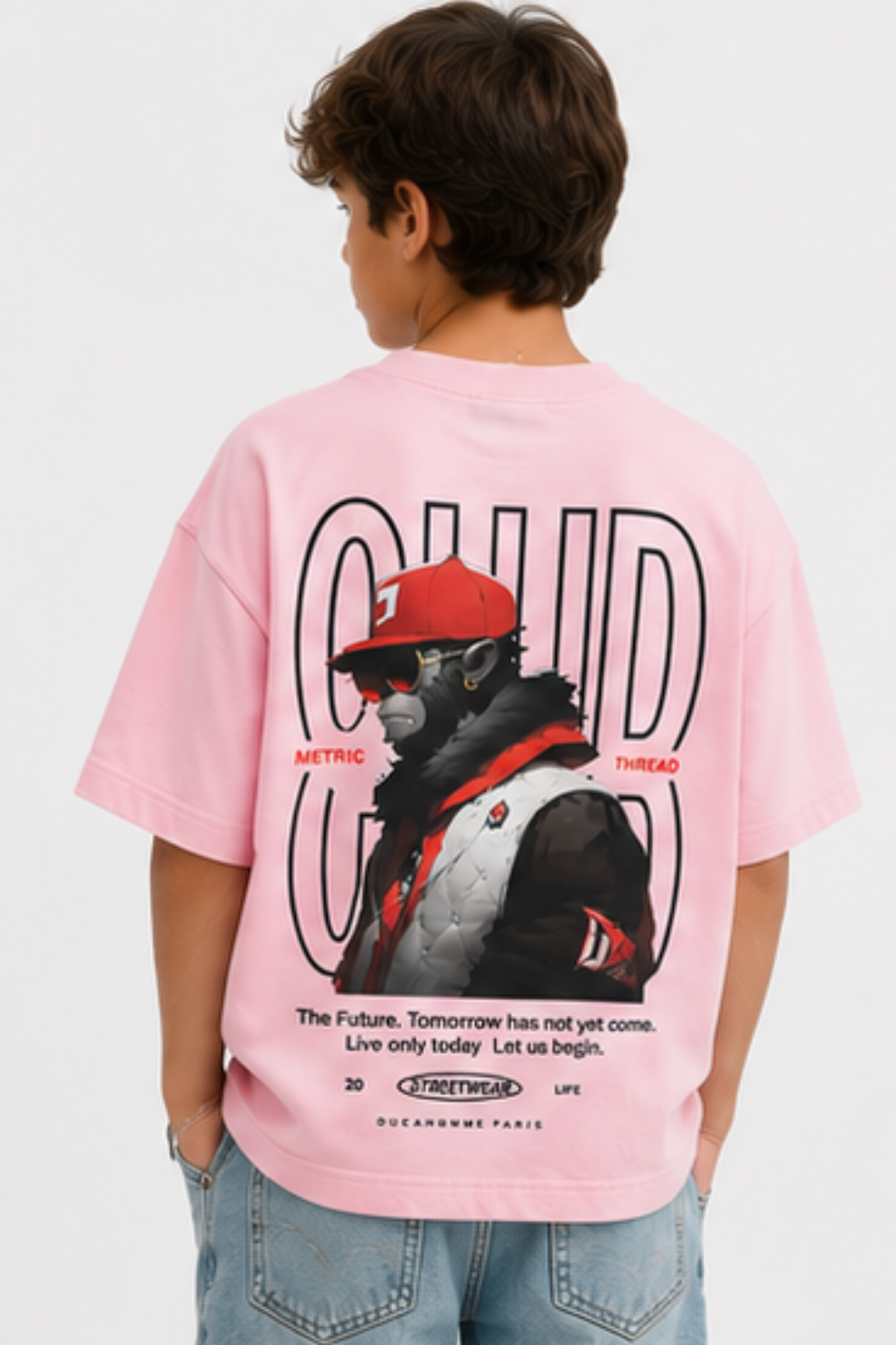 T-Shirt Rosa Gorilla Kids