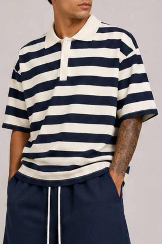 Polo Riviera Navy Stripe