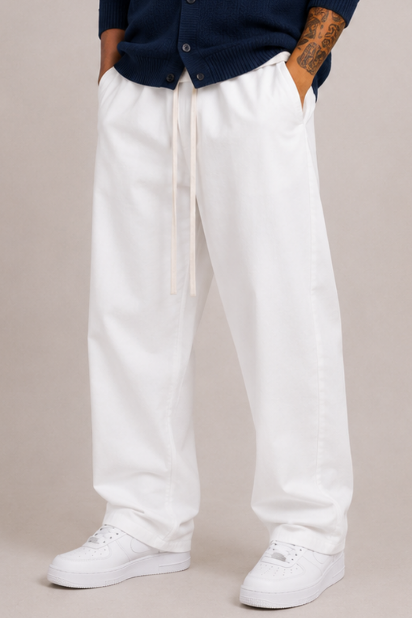 Pantalone Relaxed White