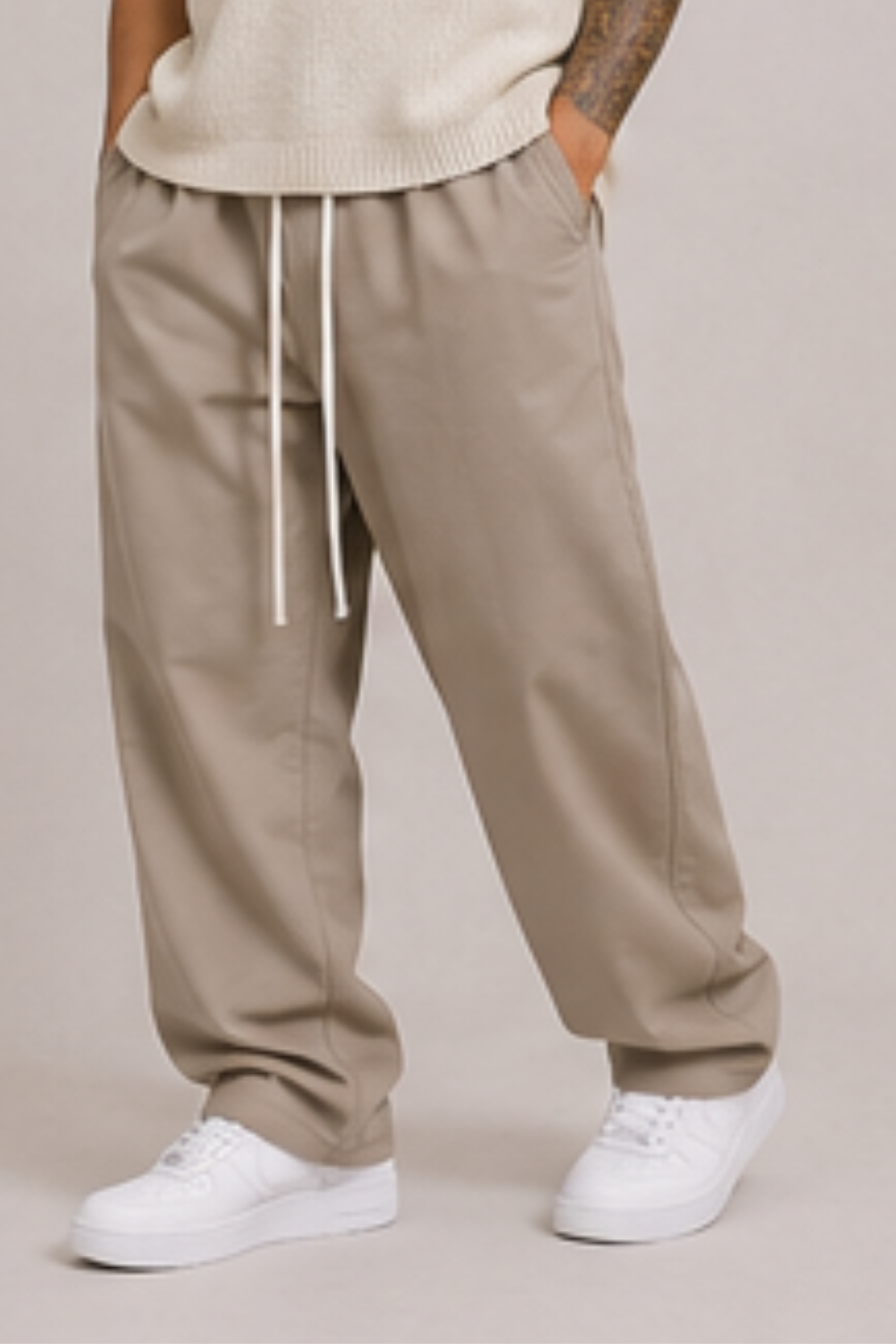 Pantalone Relaxed Beige