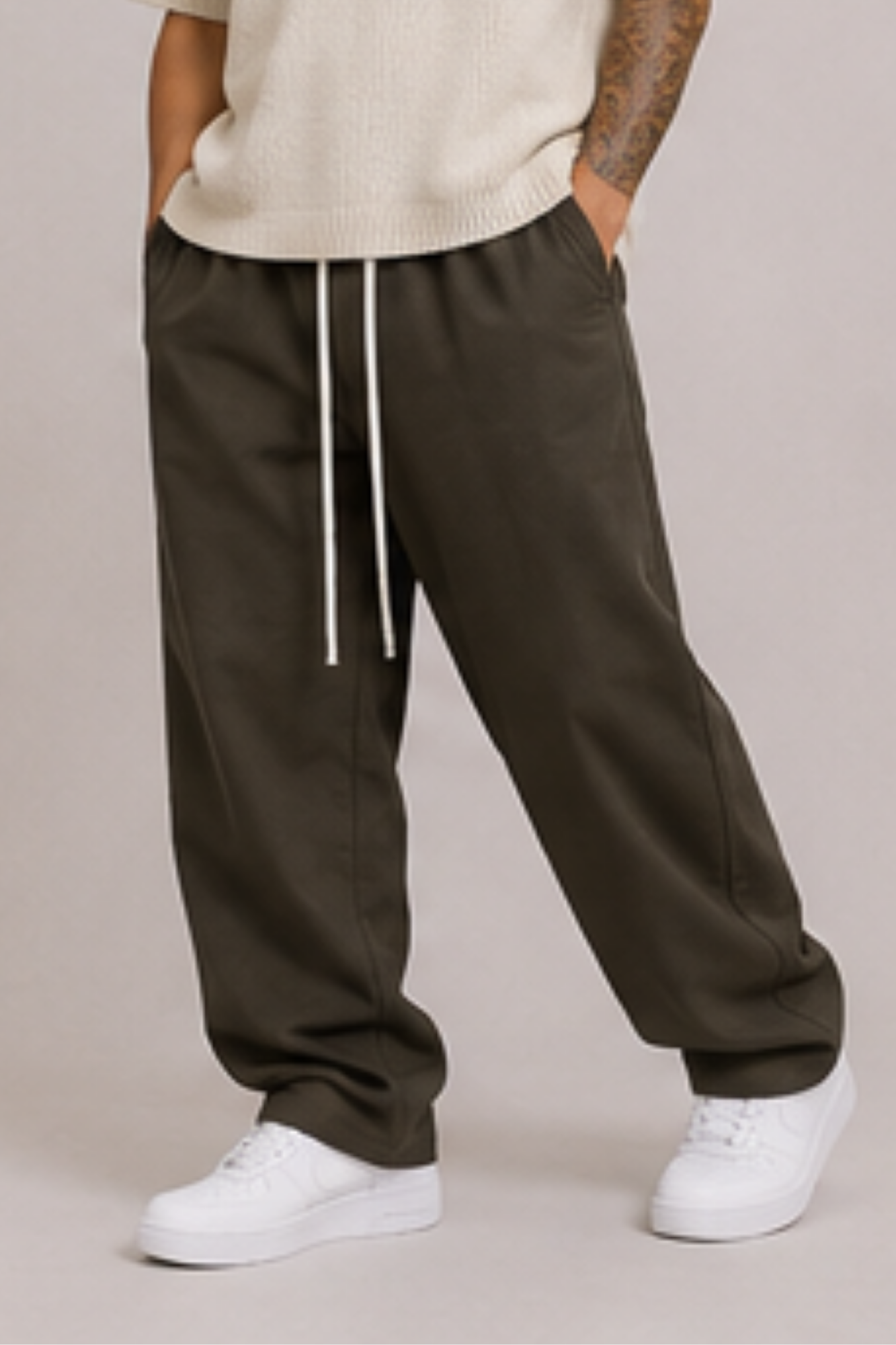 Pantalone Relaxed Marrone