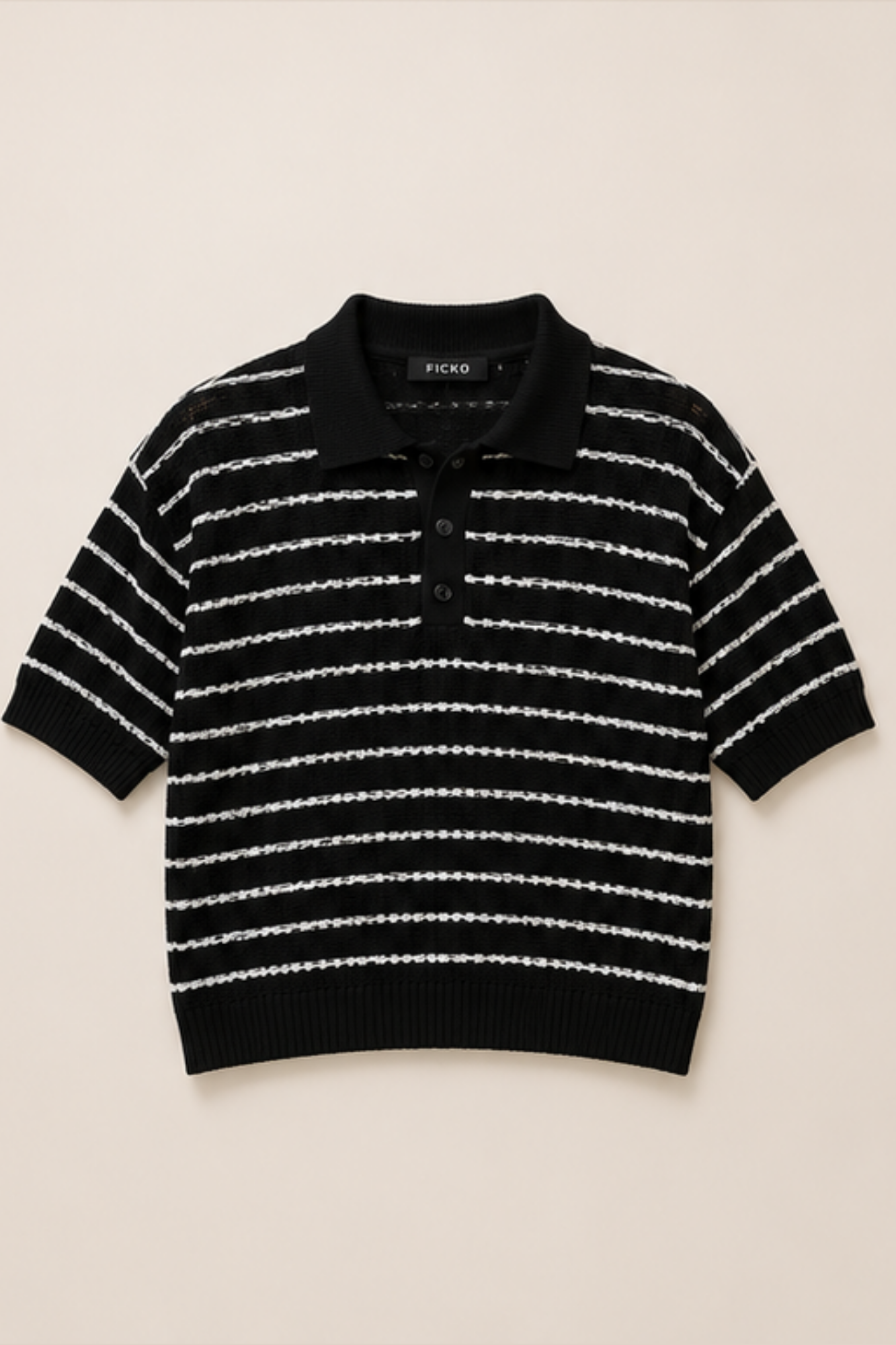 Ficko Riviera Knit Polo Blue Navy