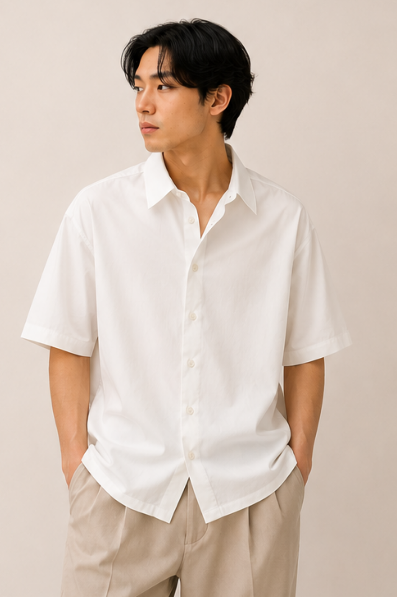 Ficko Essential White Shirt
