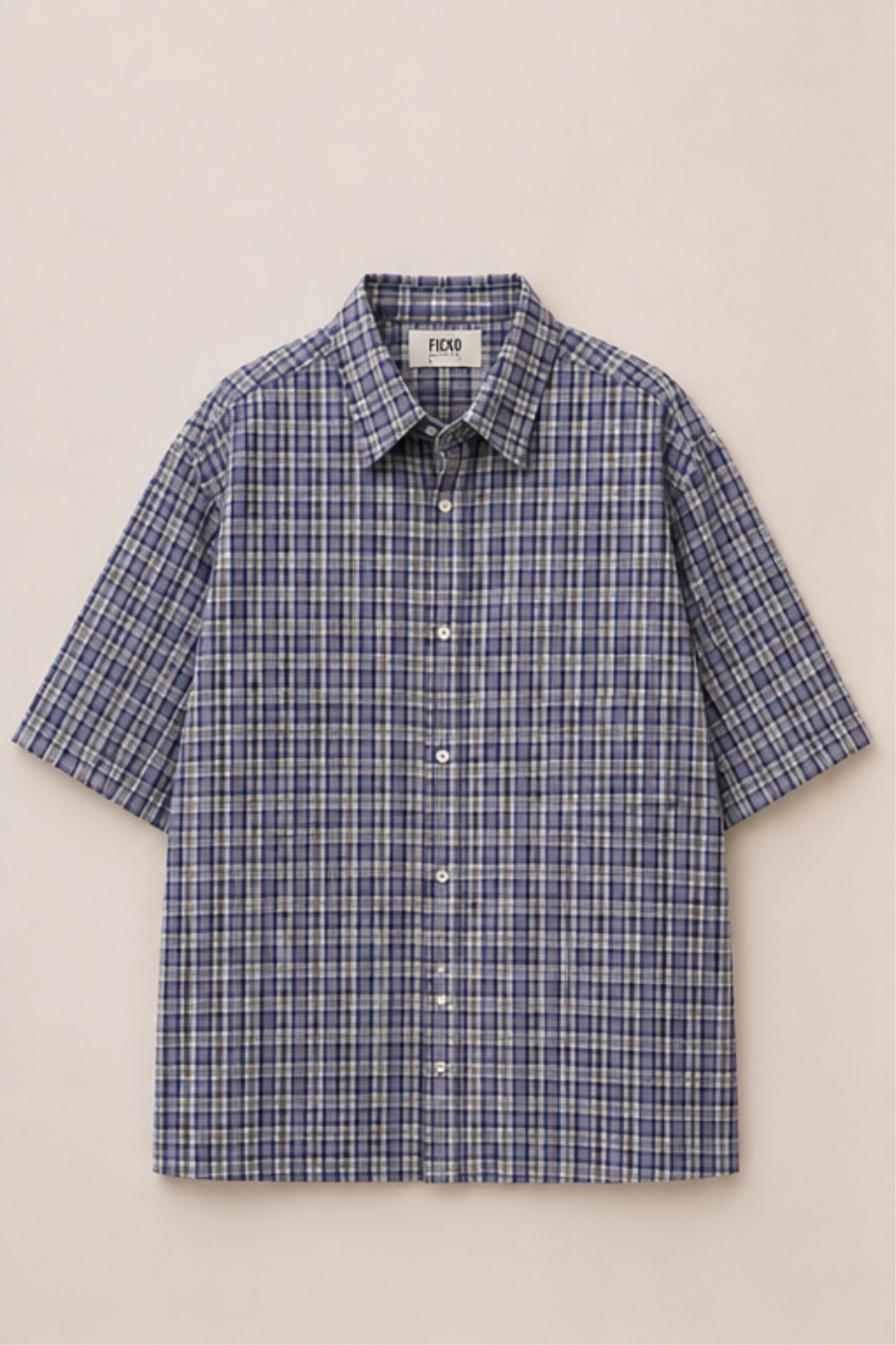 Ficko Checked Navy Shirt