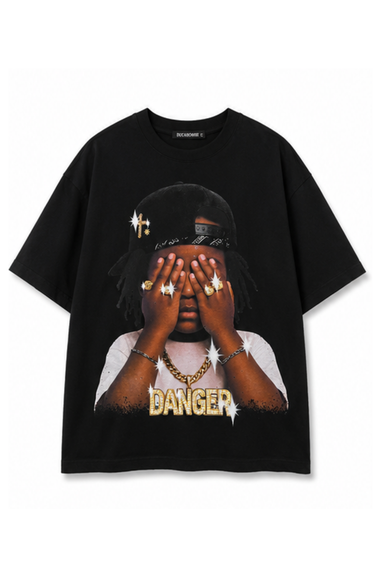 Graphic Tee Danger Black