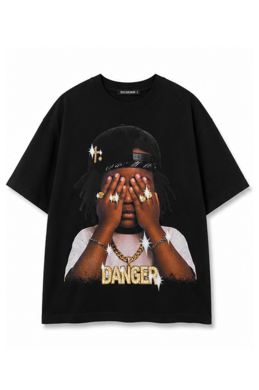 Graphic Tee Danger Black