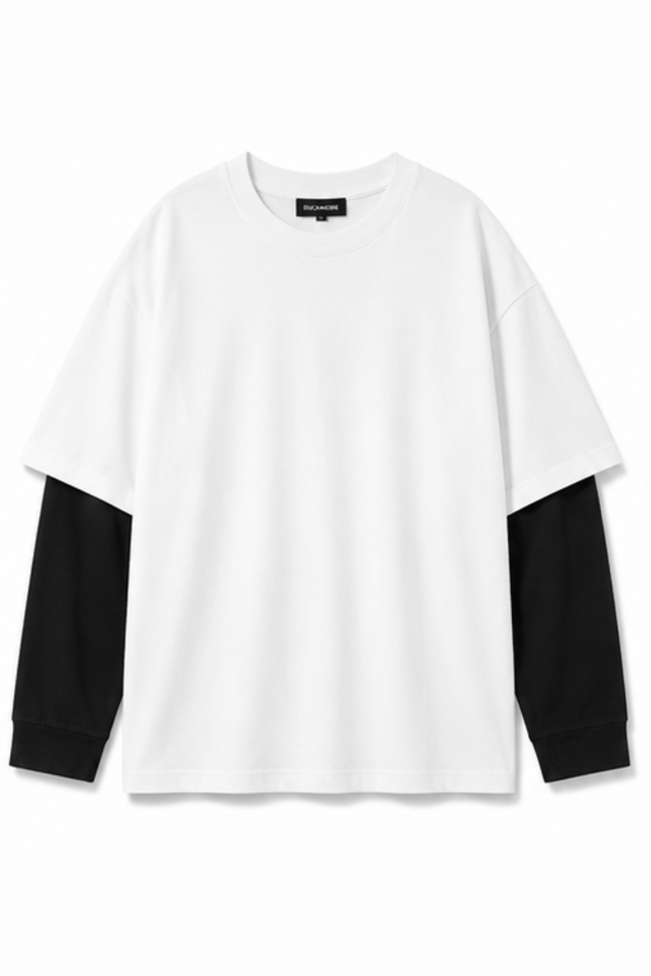 Layered Longsleeve White Black