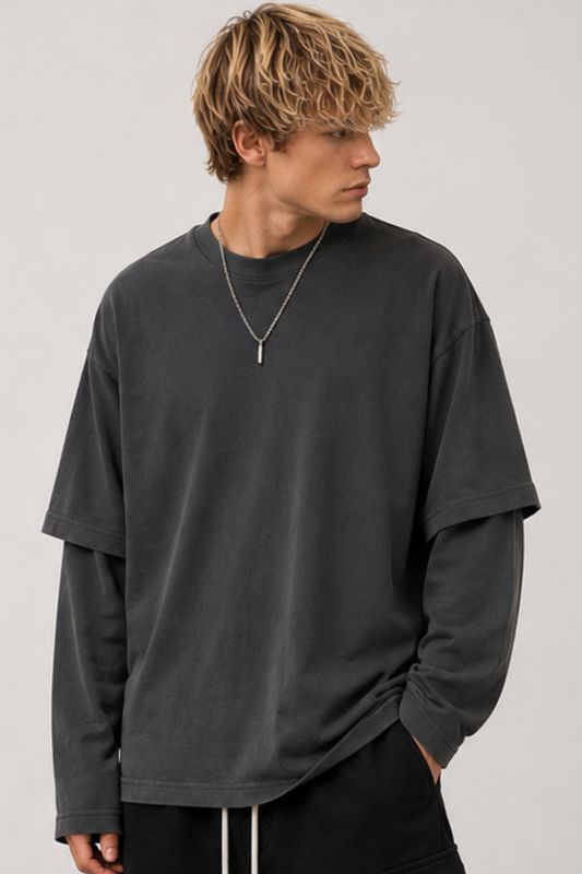 Layered Longsleeve Dark Washed