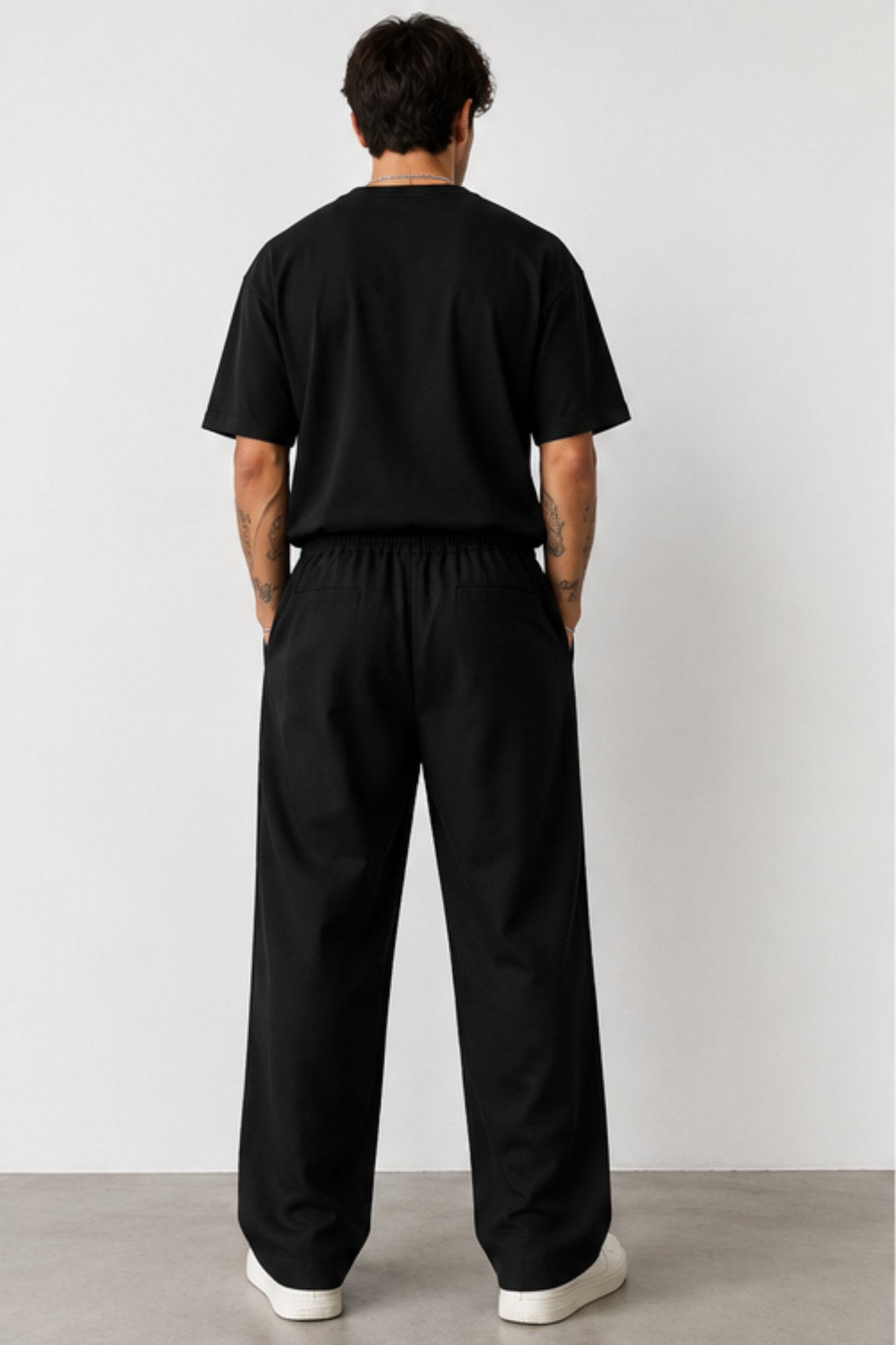 Pantalone Manhattan - Panna/Nero