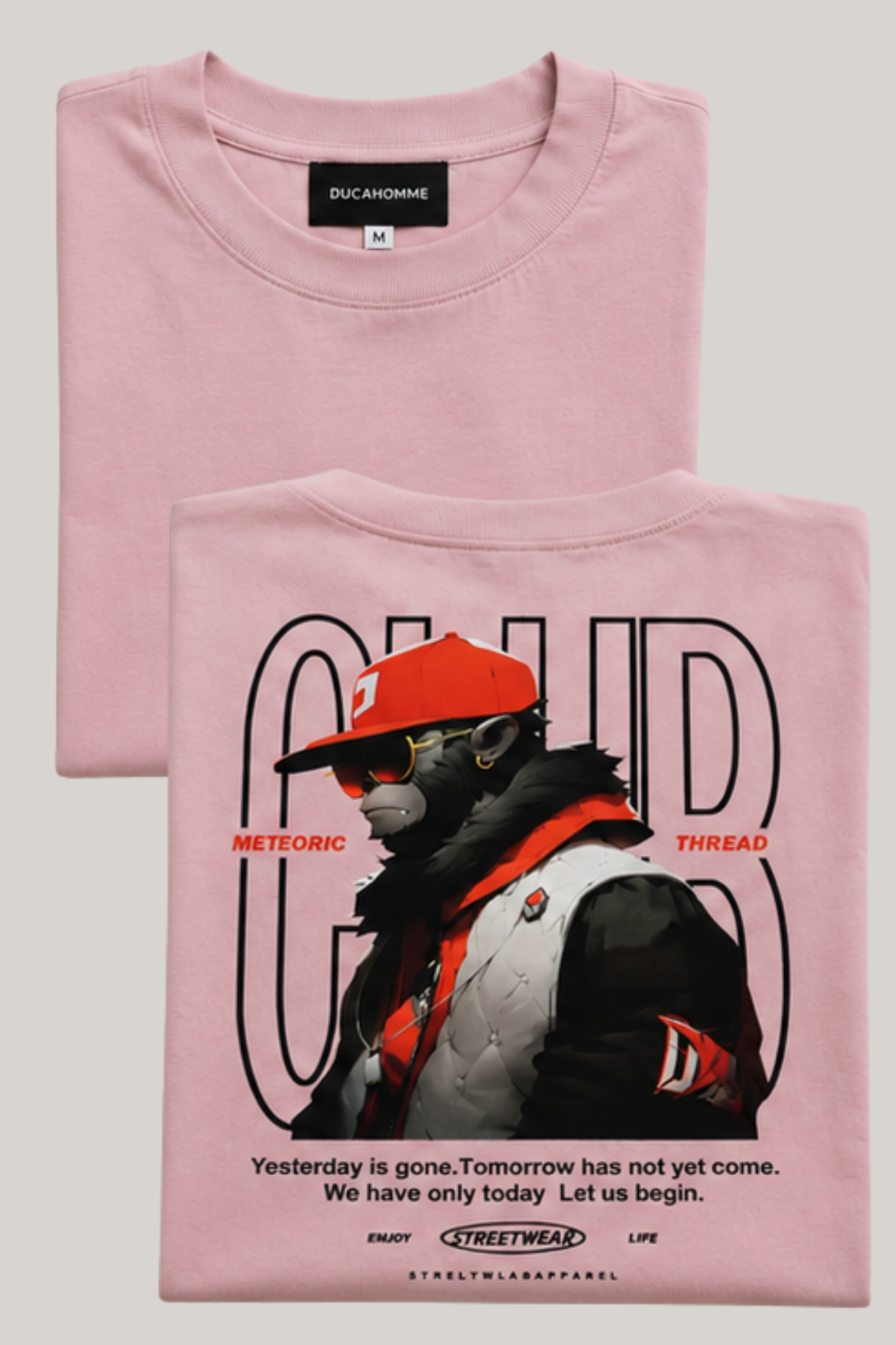 T-Shirt Rosa Gorilla Kids