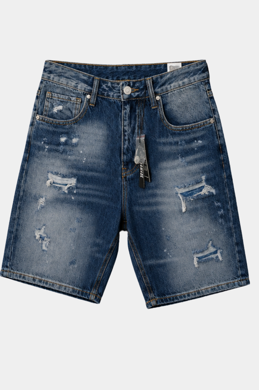 Shorts Denim Destroyed Blue