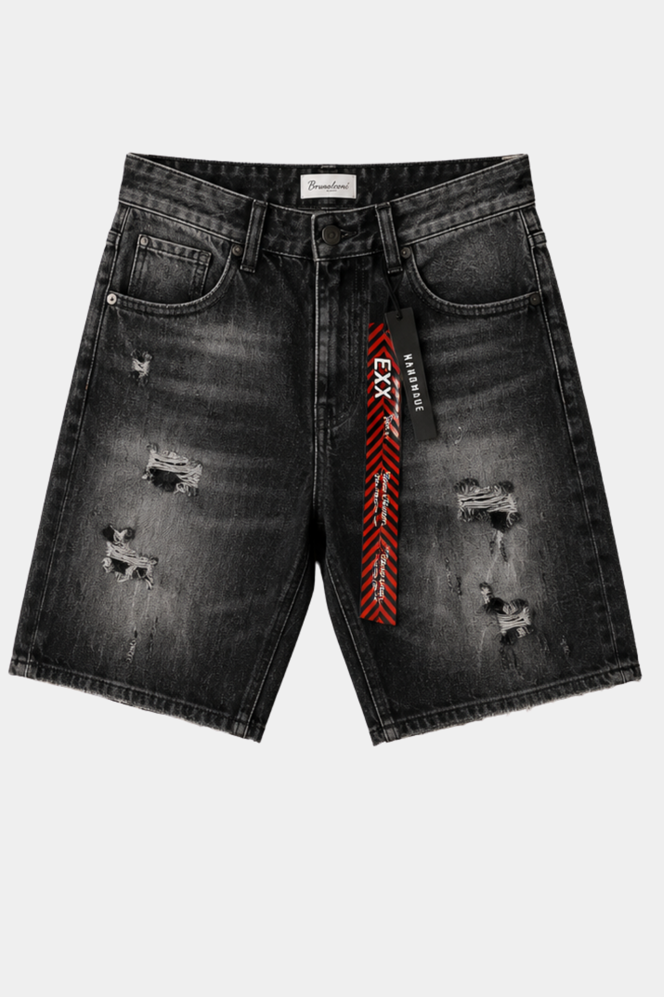 Shorts Denim Destroyed Black