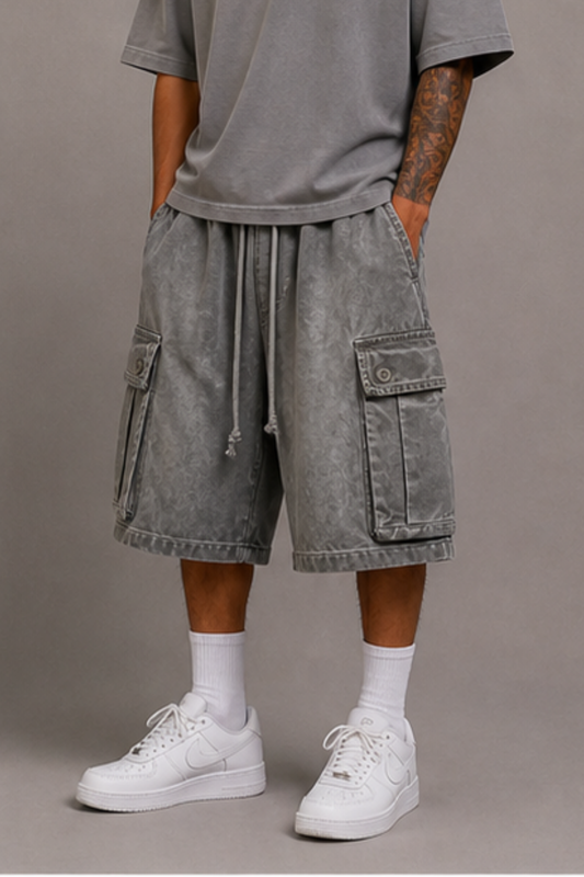Cargo Shorts Washed Grey