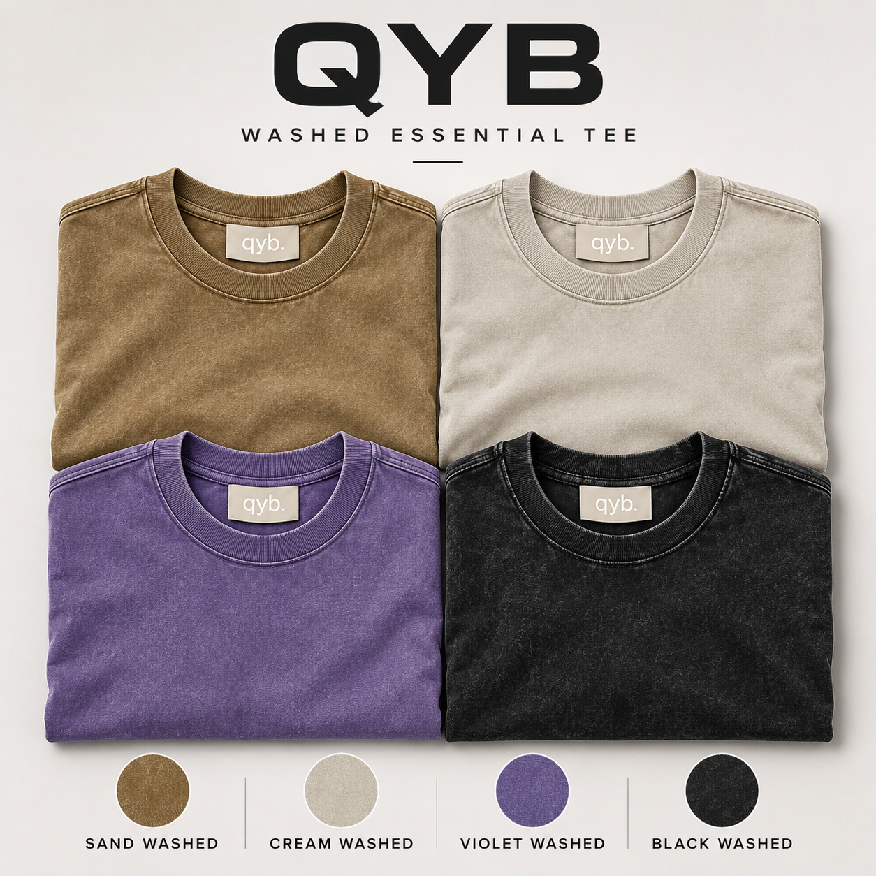 QYB Washed Essential Tee